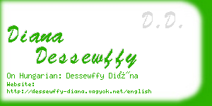 diana dessewffy business card